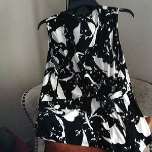 XL black and white Alfani blouse